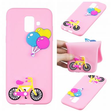 Силиконовый (TPU) чехол UniCase 3D Cartoon Pattern для Samsung Galaxy A6 2018 (A600) - Bike Pattern