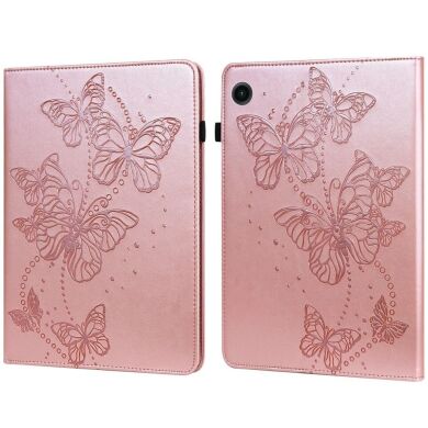 Защитный чехол Deexe Butterfly для Samsung Galaxy Tab A9 (X110/115) - Rose Gold