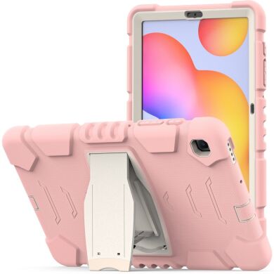 Захисний чохол Deexe Color Kickstand для Samsung Galaxy Tab S6 lite / S6 Lite (2022/2024) - Cherry Blossoms Pink