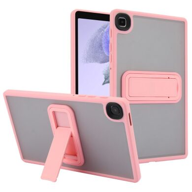 Защитный чехол Deexe Crystal Kickstand для Samsung Galaxy Tab A7 Lite (T220/T225) - Pink