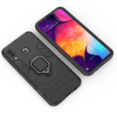 Захисний чохол Deexe Hybrid Case для Samsung Galaxy A30 (A305) / A20 (A205) - Black