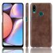 Защитный чехол Deexe Leather Back Cover для Samsung Galaxy A10s (A107) - Coffee. Фото 1 из 8
