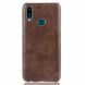 Защитный чехол Deexe Leather Back Cover для Samsung Galaxy A10s (A107) - Coffee. Фото 2 из 8