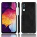 Защитный чехол Deexe Leather Back Cover для Samsung Galaxy A70 (A705) - Black. Фото 1 из 5