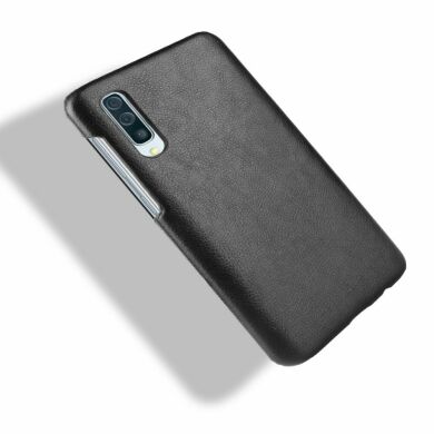 Защитный чехол Deexe Leather Back Cover для Samsung Galaxy A70 (A705) - Black