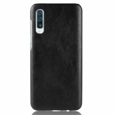 Защитный чехол Deexe Leather Back Cover для Samsung Galaxy A70 (A705) - Black