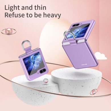 Защитный чехол Deexe Ring Case для Samsung Galaxy Flip 6 - Purple