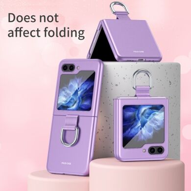 Защитный чехол Deexe Ring Case для Samsung Galaxy Flip 6 - Sapphire