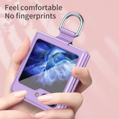 Захисний чохол Deexe Ring Case для Samsung Galaxy Flip 6 - Purple