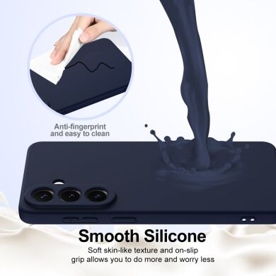 Защитный чехол Deexe Silicone Case with MagSafe для Samsung Galaxy S26 - Black