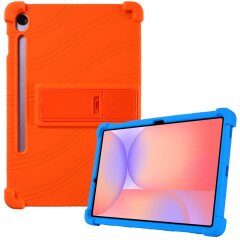 Захисний чохол Deexe Silicone Kickstand для Samsung Galaxy Tab S10 Lite (X400/X406) - Orange