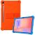 Защитный чехол Deexe Silicone Kickstand для Samsung Galaxy Tab S10 Lite (X400/X406) - Orange