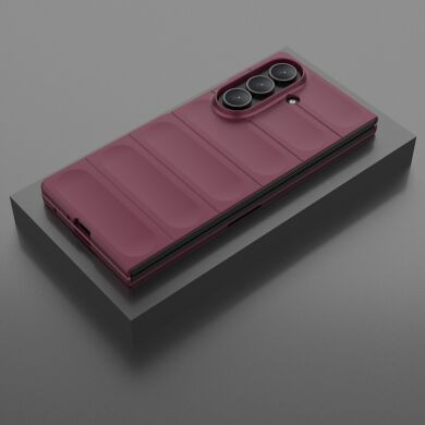 Захисний чохол Deexe Terra Case (FF) для Samsung Galaxy Fold 7 - Wine Red