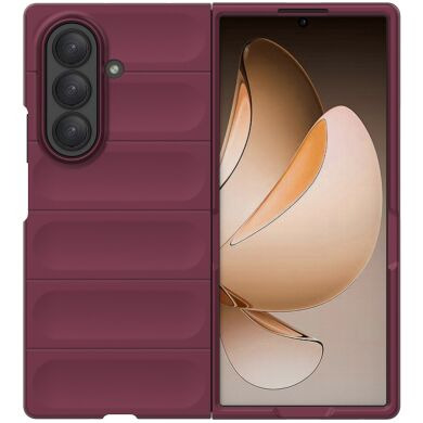 Захисний чохол Deexe Terra Case (FF) для Samsung Galaxy Fold 7 - Wine Red