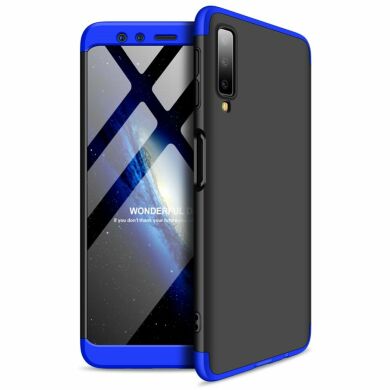Защитный чехол GKK Double Dip Case для Samsung Galaxy A7 2018 (A750) - Black / Blue