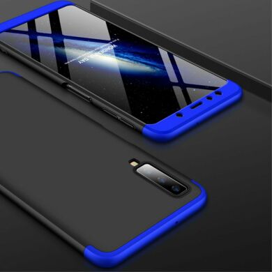 Защитный чехол GKK Double Dip Case для Samsung Galaxy A7 2018 (A750) - Black / Blue