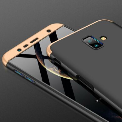 Защитный чехол GKK Double Dip Case для Samsung Galaxy J6+ (J610) - Black / Gold