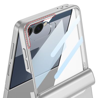 Защитный чехол GKK Magnetic Fold для Samsung Galaxy Flip 7 - Silver