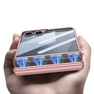 Защитный чехол GKK Magnetic Fold для Samsung Galaxy Flip 7 - Silver