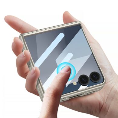 Защитный чехол GKK Magnetic Fold для Samsung Galaxy Flip 7 - Silver
