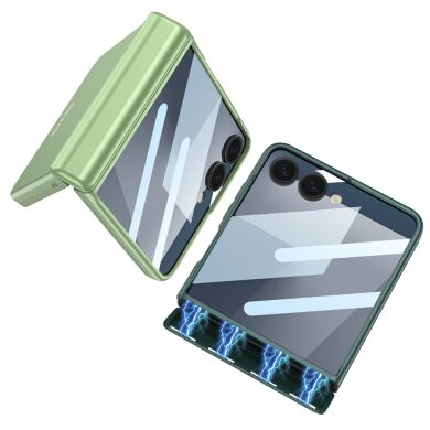 Защитный чехол GKK Magnetic Fold для Samsung Galaxy Flip 7 - Silver