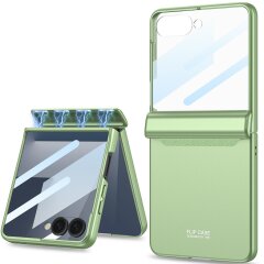 Защитный чехол GKK Magnetic Fold для Samsung Galaxy Flip 7 - Matcha Green
