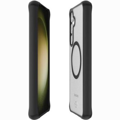 Защитный чехол ItSkins Hybrid R Frost with MagSafe для Samsung Galaxy S24 Plus (S926) SGKP-HMFRT-BLCK - Black