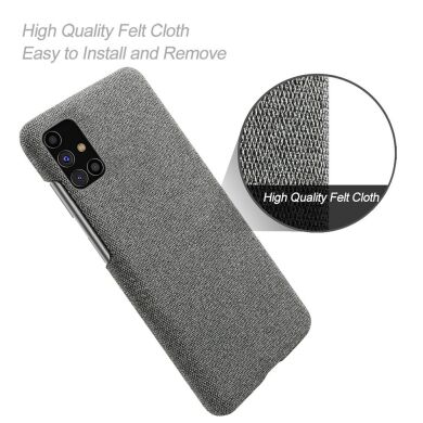 Защитный чехол KSQ Cloth Style для Samsung Galaxy M31s (M317) - Light Grey