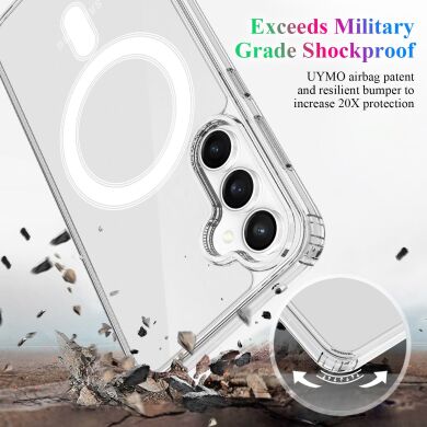 Захисний чохол UniCase AirBag MagSafe для Samsung Galaxy S25 FE (S731) - Clear