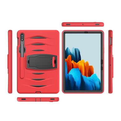 Защитный чехол UniCase Bravo Series для Samsung Galaxy Tab S7 (T870/875) / S8 (T700/706) - Red