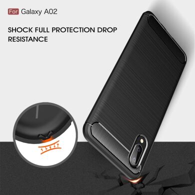 Захисний чохол UniCase Carbon для Samsung Galaxy A02 (A022) - Red