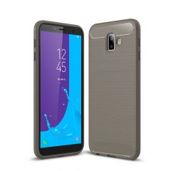 Защитный чехол UniCase Carbon для Samsung Galaxy J6+ (J610) - Grey