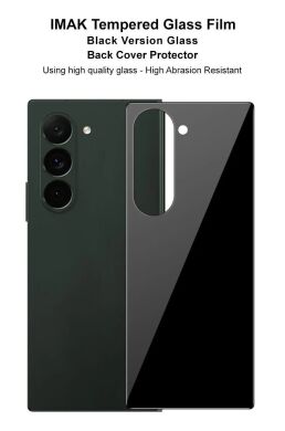 Захисне скло на задню панель IMAK Black Back Glass для Samsung Galaxy Fold 6 - Black