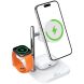 Беспроводное зарядное устройство ACEFAST 4 in 1 Qi2 (25W) - White. Фото 2 из 8