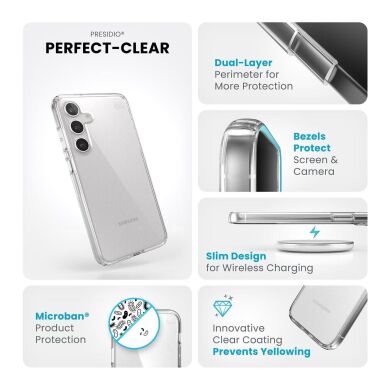 Защитный чехол Speck Presidio Perfect для Samsung Galaxy S24 Plus (S926) 150617-5085 - Clear
