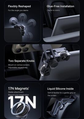 Автомобильный держатель Baseus MaxView Magnetic Car Mount (C40180701813-00) - Grey