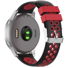 Ремінець Deexe Dot Color для годинників з шириною кріплення 18 мм - Black / Red