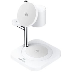 Беспроводное зарядное устройство ACEFAST 4 in 1 Qi2 (25W) - White