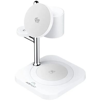 Беспроводное зарядное устройство ACEFAST 4 in 1 Qi2 (25W) - White