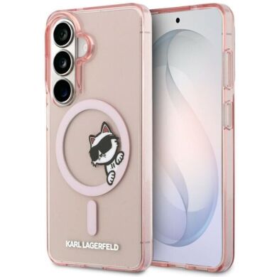 Защитный чехол Karl Lagerfeld IML Peekaboo MagSafe для Samsung Galaxy S26 (KLHMS26S6HCPSCP) - Pink