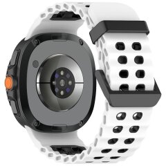 Ремінець Deexe Ocean Strap для Samsung Galaxy Watch 8 (40/44mm) / 8 Classic - White / Black