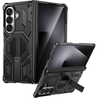 Защитный чехол Deexe Tank Stand для Samsung Galaxy Fold 8 Ultra / Fold 7 - Black