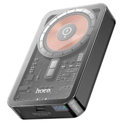 Внешний аккумулятор с беспроводной зарядкой Hoco Q14A MagSafe PD20W (10000mAh) - Black