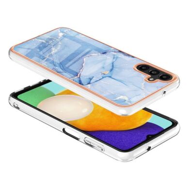 Захисний чохол Deexe Marble Style для Samsung Galaxy A54 (A546) - Blue
