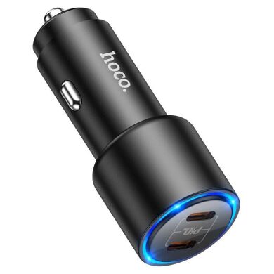 Автомобильное зарядное устройство Hoco NZ3 Dual Port PD (40W) - Black