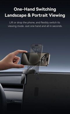 Автомобильный держатель Baseus MaxView Magnetic Car Mount (C40180701813-00) - Grey