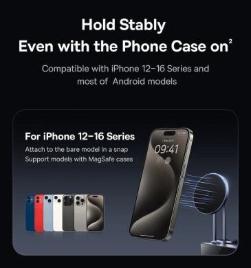 Автомобильный держатель Baseus MaxView Magnetic Car Mount (C40180701813-00) - Grey