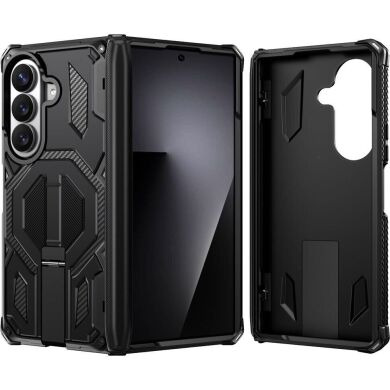 Защитный чехол Deexe Tank Stand для Samsung Galaxy Fold 8 Ultra / Fold 7 - Black
