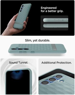 Защитный чехол Spigen (SGP) Caseology Parallax (MagFit) by Spigen для Samsung Galaxy S25 Plus (S936) ACS09060 - Sage Green