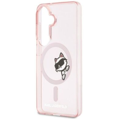 Защитный чехол Karl Lagerfeld IML Peekaboo MagSafe для Samsung Galaxy S26 (KLHMS26S6HCPSCP) - Pink